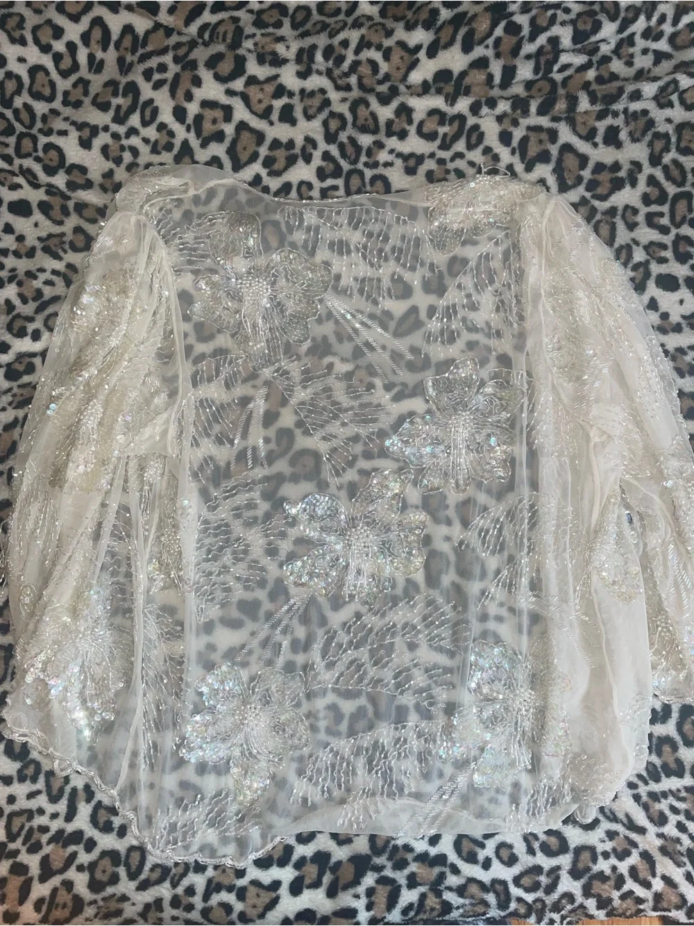 ♡ Two-Piece Sequin Top & Cardigan - Picture 5 of 6